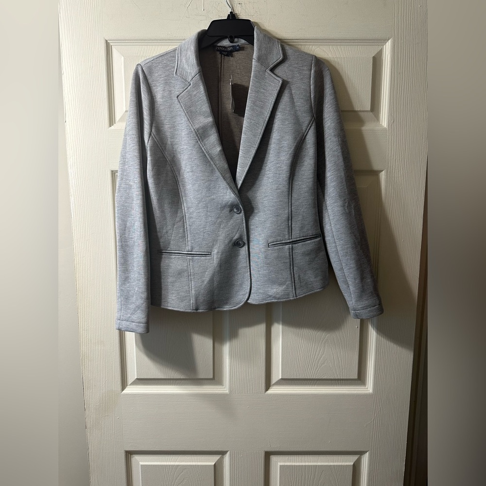 New Pendleton Gray Blazer, Size 12
